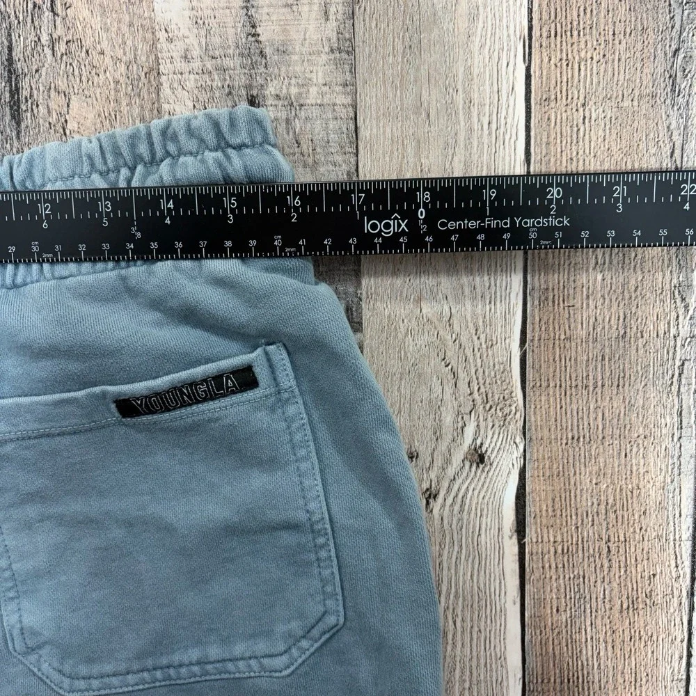 YoungLA Shorts Mens Size XL Light Blue Sweats Grunge Athletic Gym Streetwear